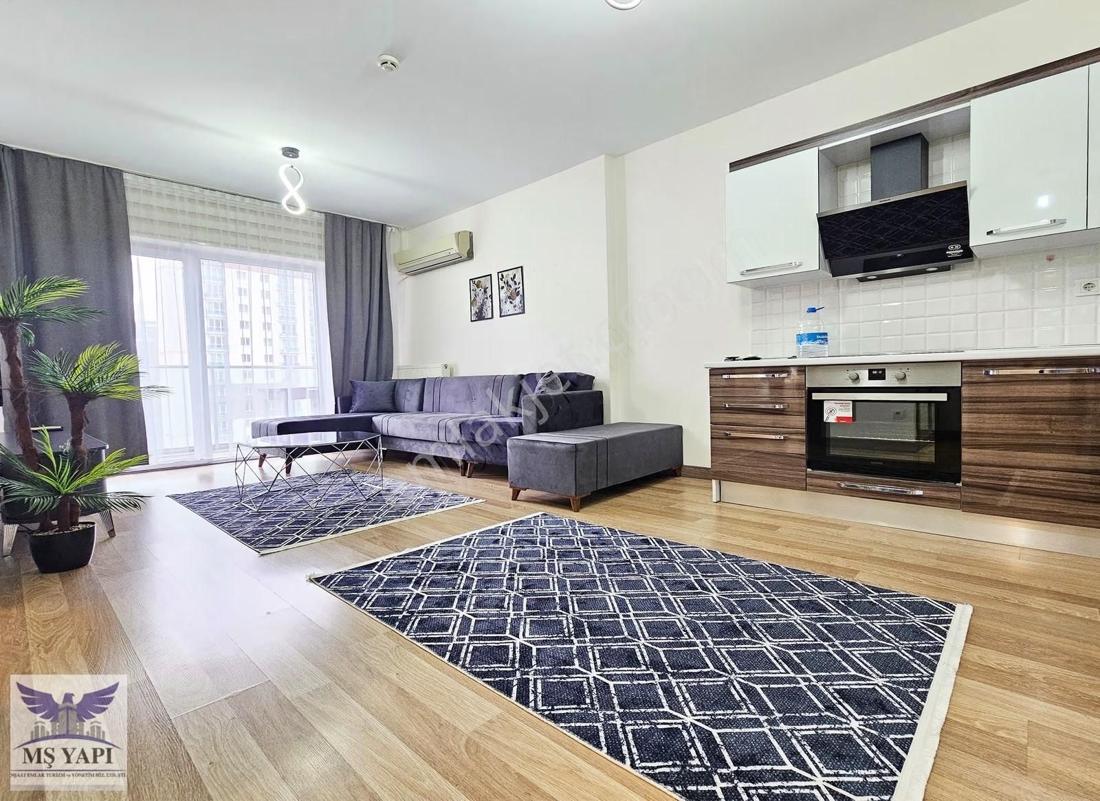 Sıfır Lüks Eşyalı 1+1 Kiralık Daire! Full Sosyal Tesisli Sitede