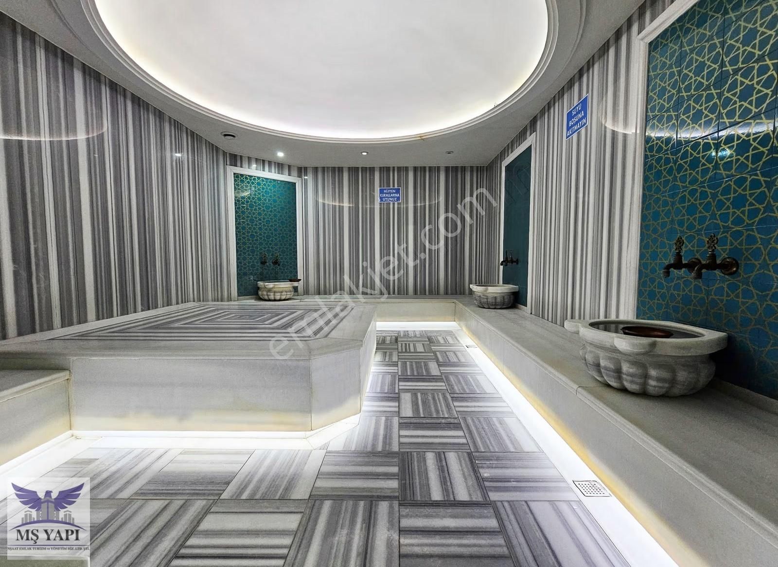 Sıfır Lüks Eşyalı 1+1 Kiralık Daire! Full Sosyal Tesisli Sitede - Görsel 16