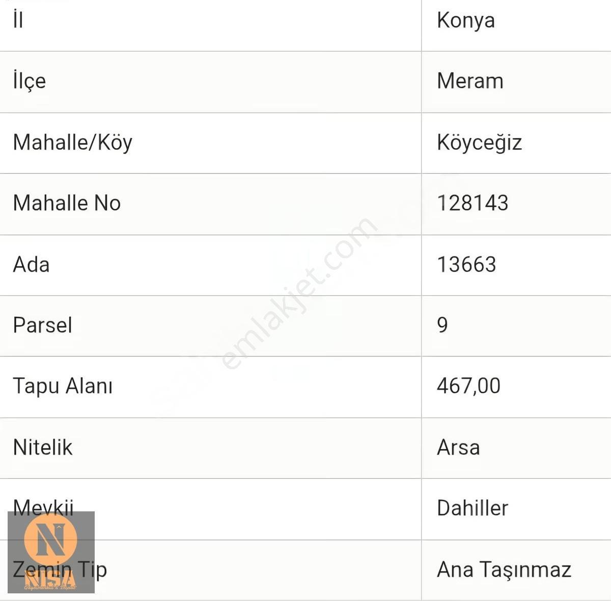 Nisa'dan Meram'da 2.5 Kat 'a İmarlı Arsa!! 40/80 Emsal - Görsel 5