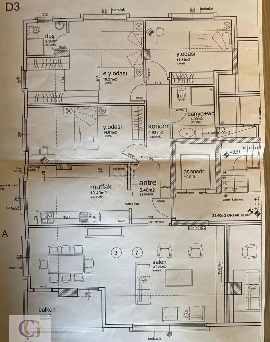 Çizme Gayrimenkul'den Yeşilköyde Projesi Başlanacak 3+1 Daire