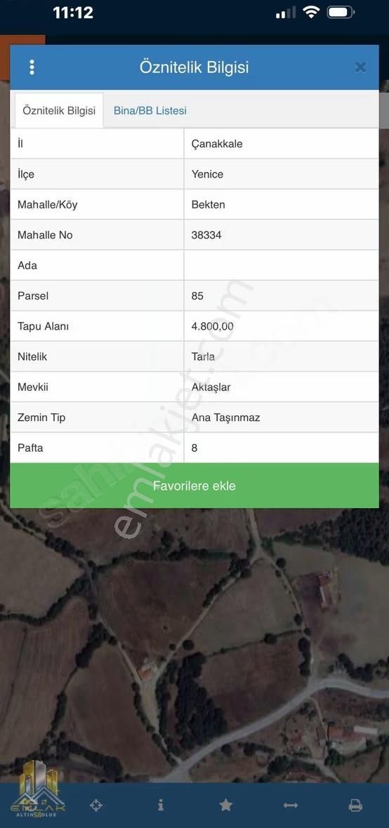 Yenice Bekten Köyünde Kadastro Yola Cepheli 4800m2 Düz Tarla - Görsel 16