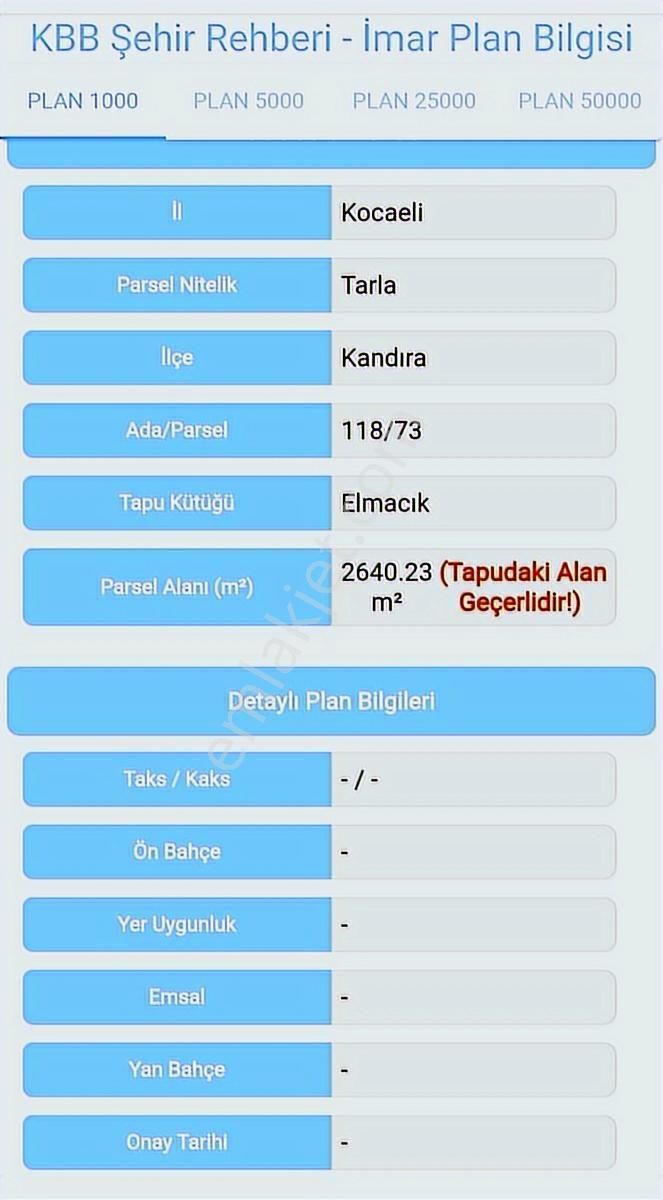 Tarcanlar'dan Elmacık'ta 2640 Metre Ve 1787 Metre Tarla - Görsel 5