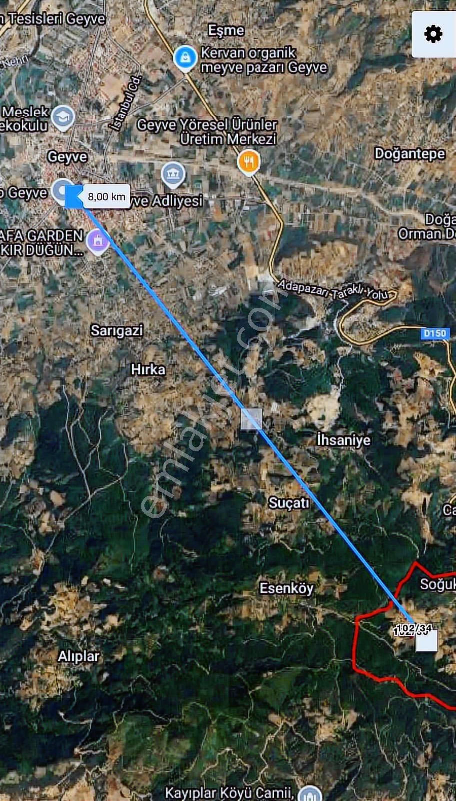 Geyve Ilıca'da 2 Adet Müstakil Parsel 11 Dönüm Kelepir Fiyat - Görsel 7