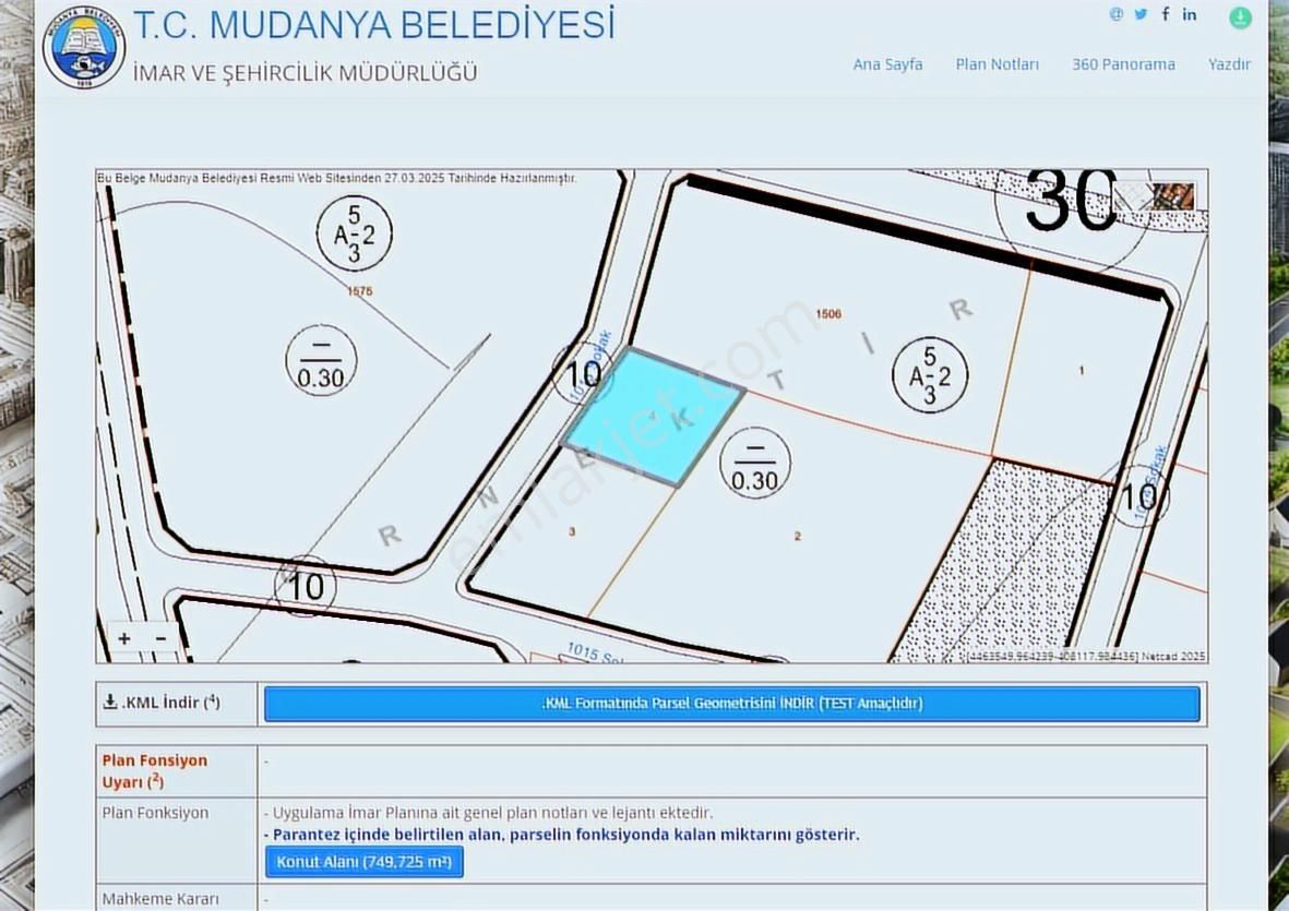 Bursa Mudanya Bademli De Güzel Konumda Arsa - Görsel 18