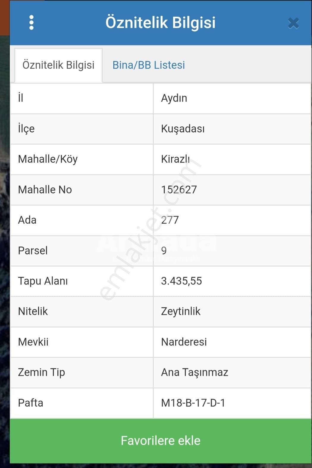 Kuşadası Kirazlı'da Satılık Tek Tapu Tarla - Görsel 2
