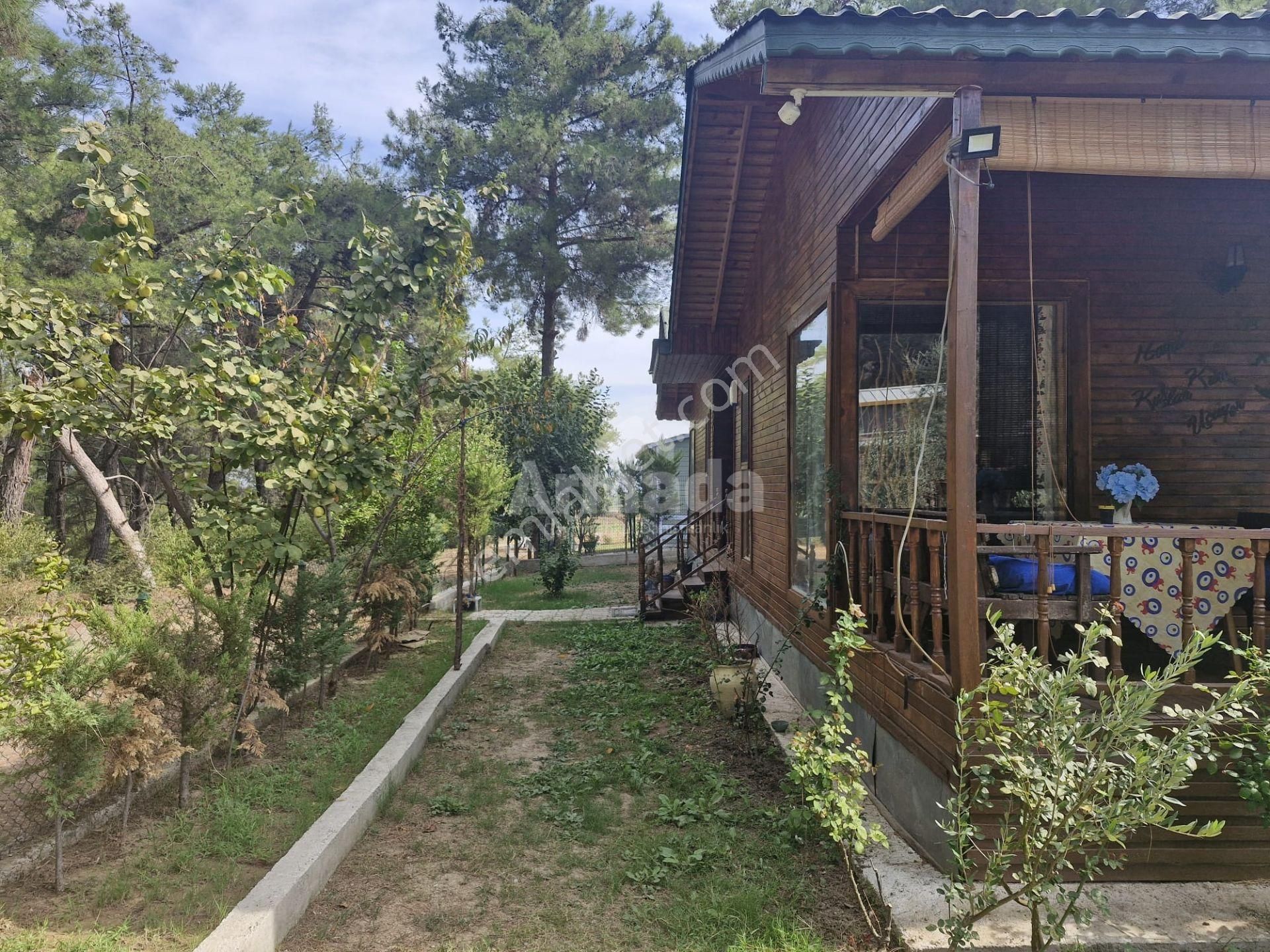 İzmir Mendereste Doğa İçinde, Geniş Bahçeli 3+1 Ahşap Ev - Görsel 27