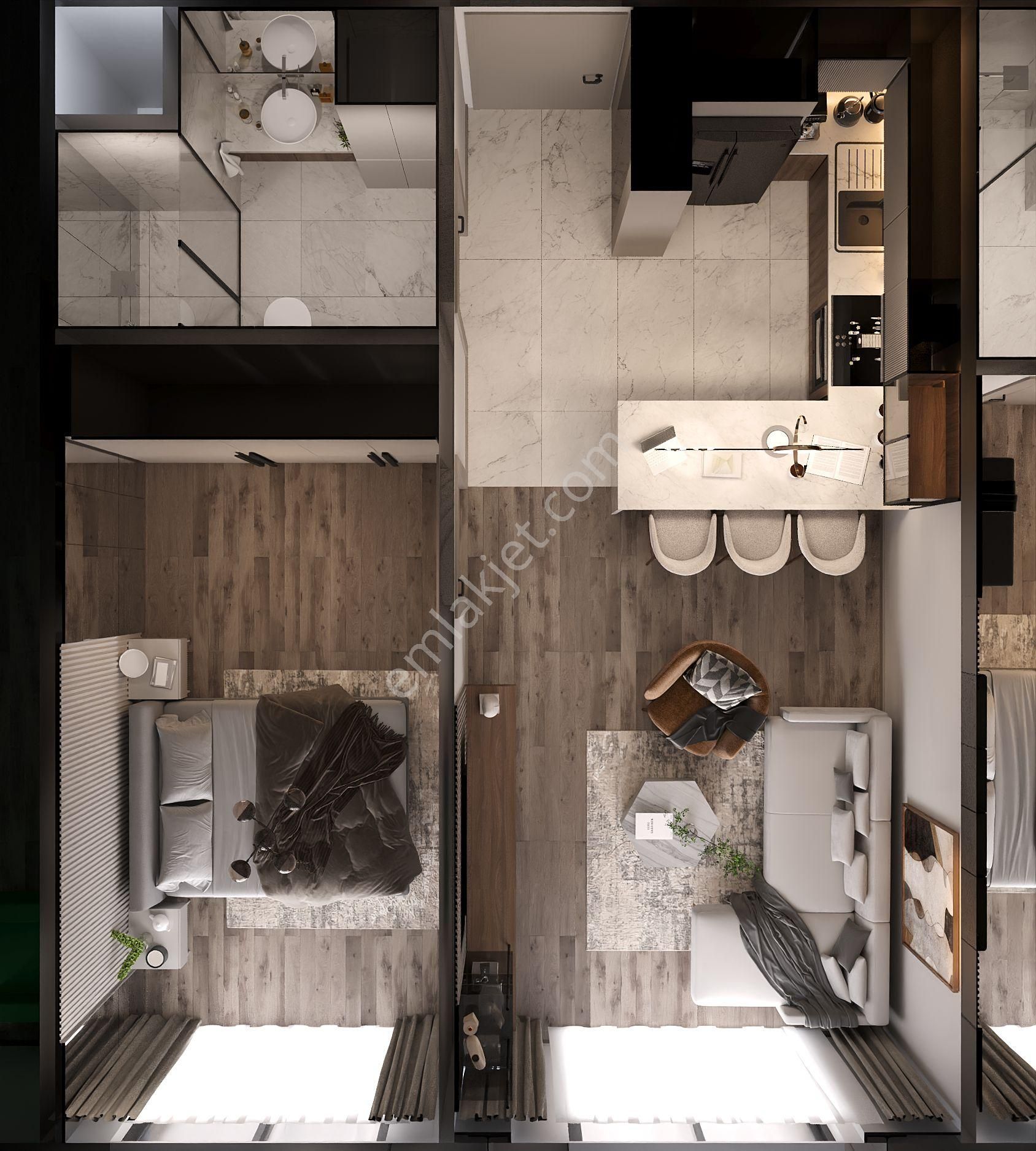 Konfor, Güvenlik Ve Sosyal Alanlarla 1+1 Ve 2+1 Daireler - Görsel 17