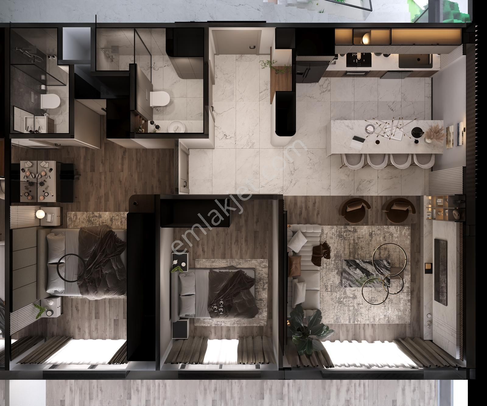 Konfor, Güvenlik Ve Sosyal Alanlarla 1+1 Ve 2+1 Daireler - Görsel 16