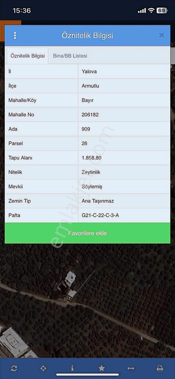 1858m2 İskeleye 3 Dakika Mesafede Kelepir Zeytinlik - Görsel 16