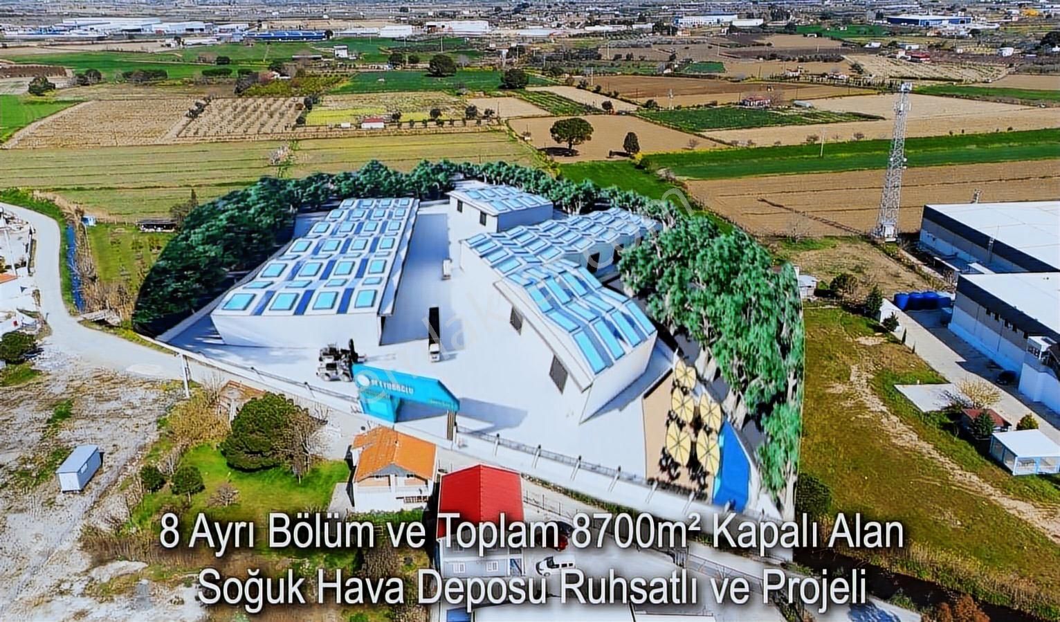 Menemen'de İmarlı Soğuk Hava Depo Projeli Satılık Ticari Arsa