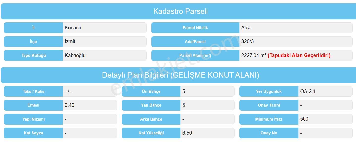 Kabaoğlu Mahallesinde Villa Yapımına Uygun Arsa - Görsel 3