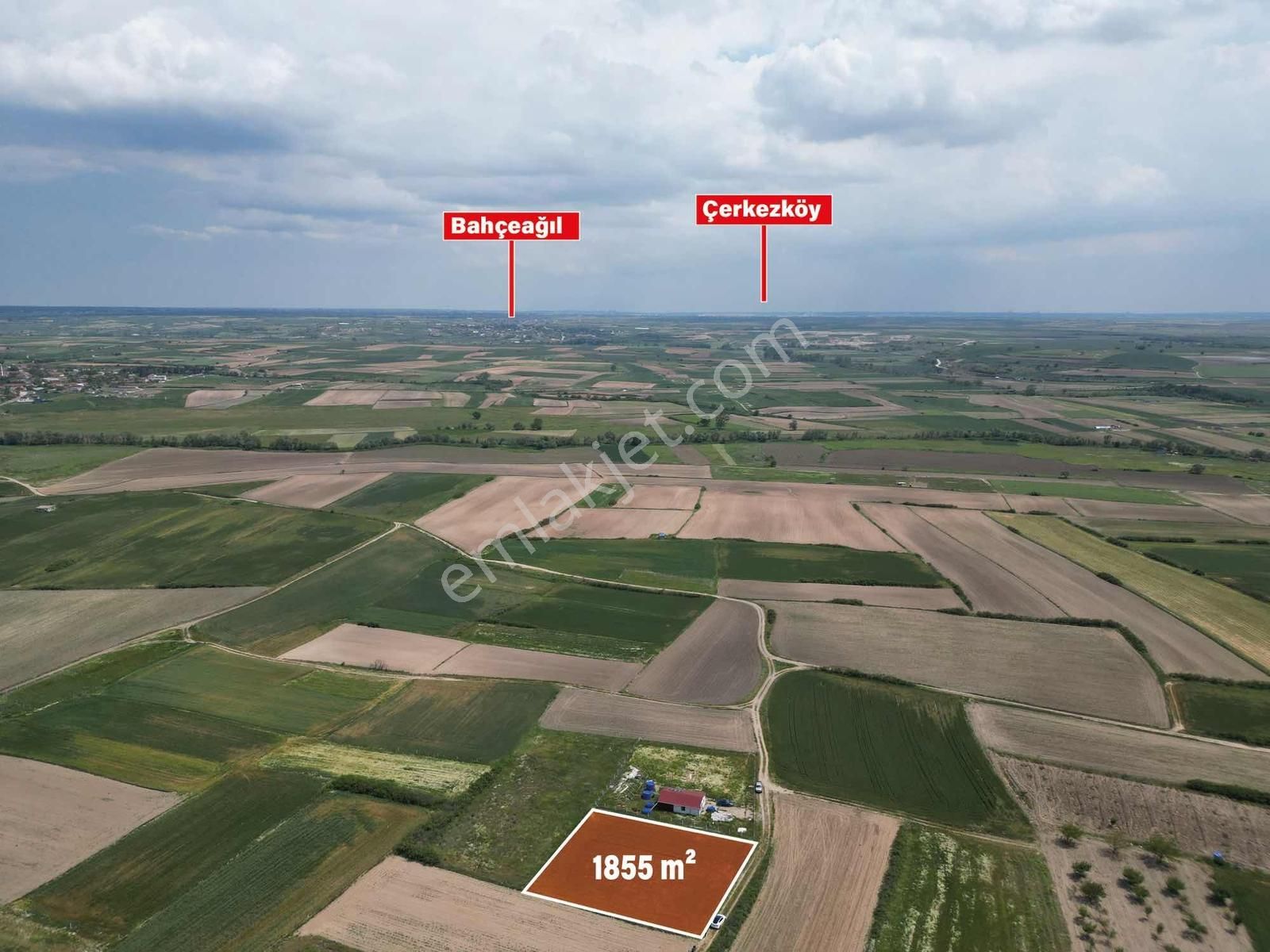 Tekirdağ,kapaklıikarlı'da 1.855m² Satılık Tarla