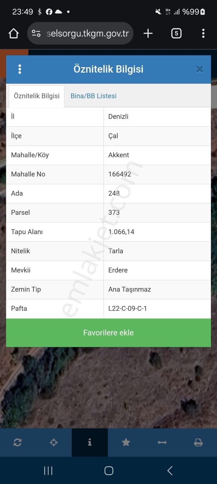 Denizli Çal Akkent'te Yol Ve Su Kenarında Satılık Tarla - Görsel 2