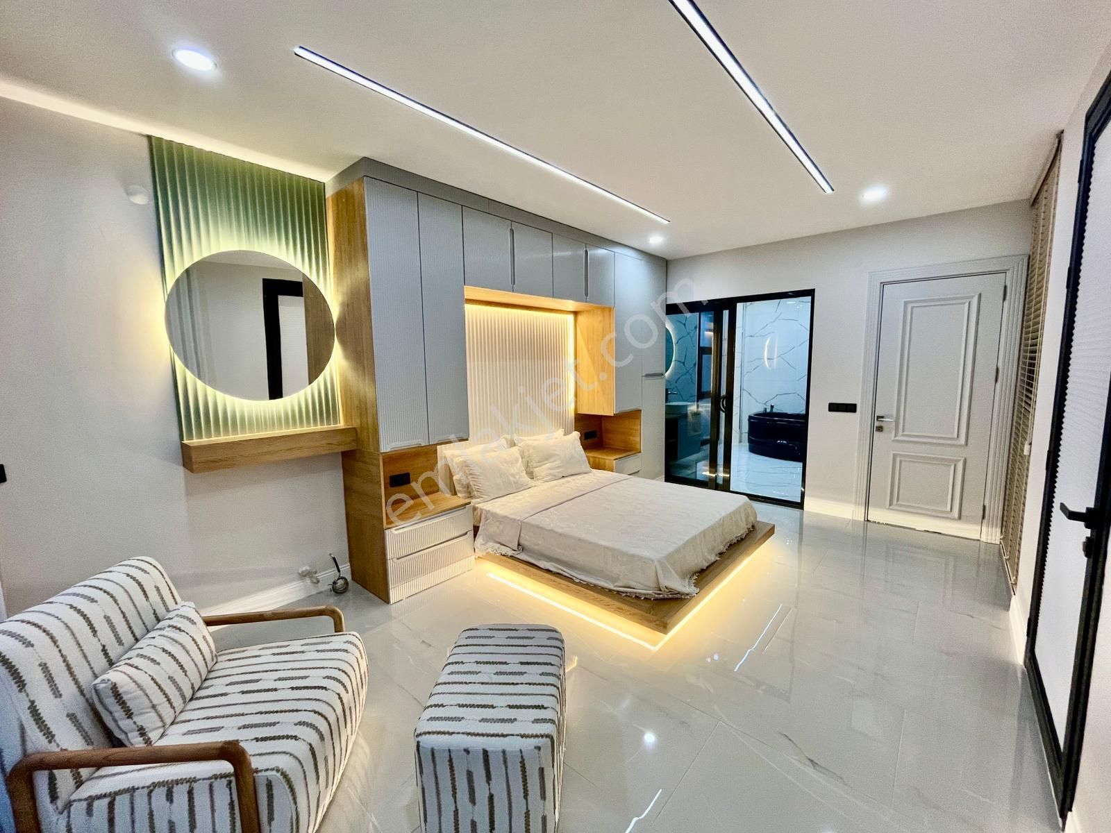 Didim Efeler Mah. 500 M2 Arsa İçinde 5+1 Ful Eşyalı Akıllı Sistemli Jakuzili Tam Müstakil Villamız - Görsel 21