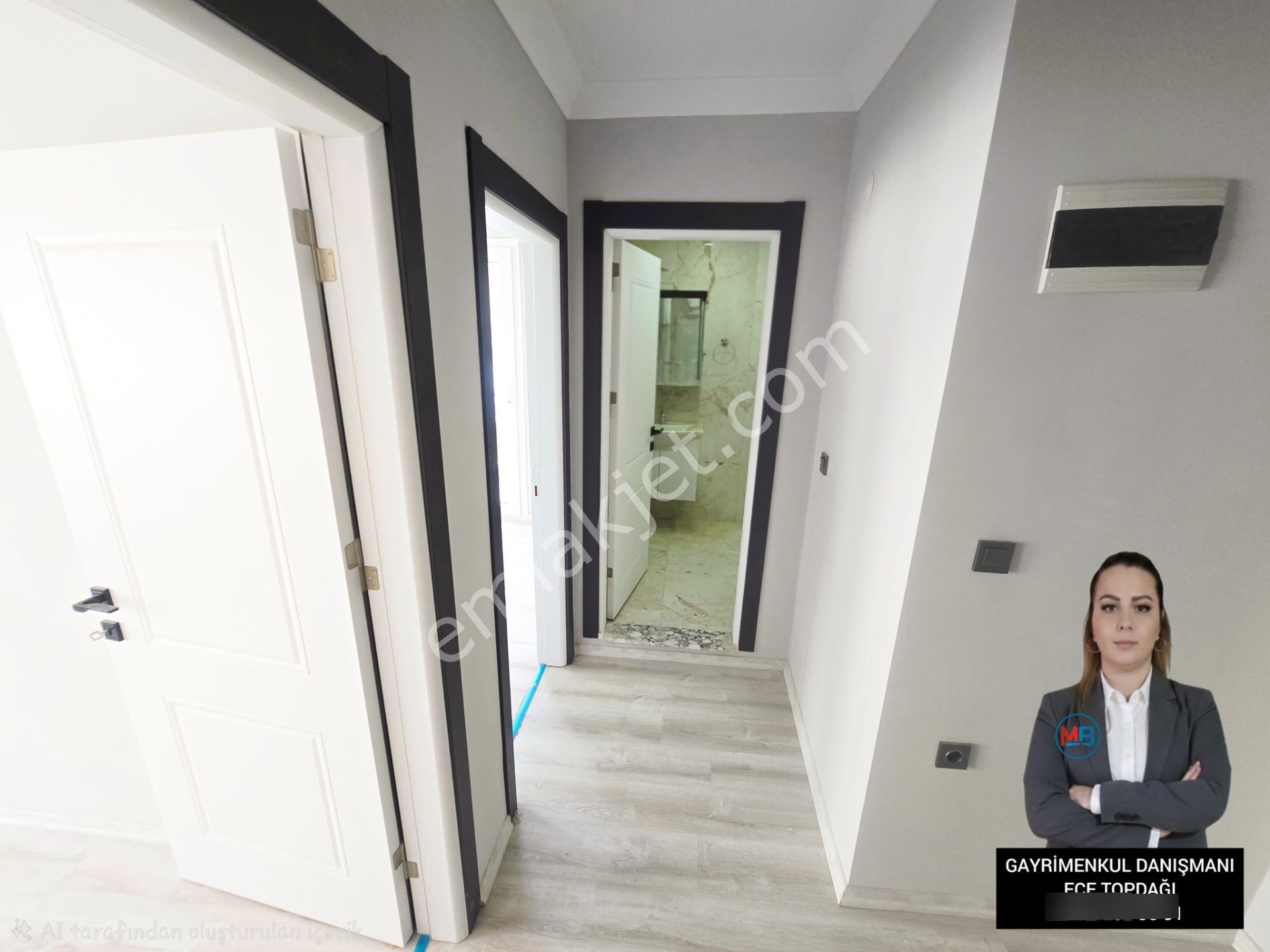 Didimde Satılık 3+1 Müstakil Bahçeli Sıfır Denize 350 Mt. Tripleks Villa ! - Görsel 18