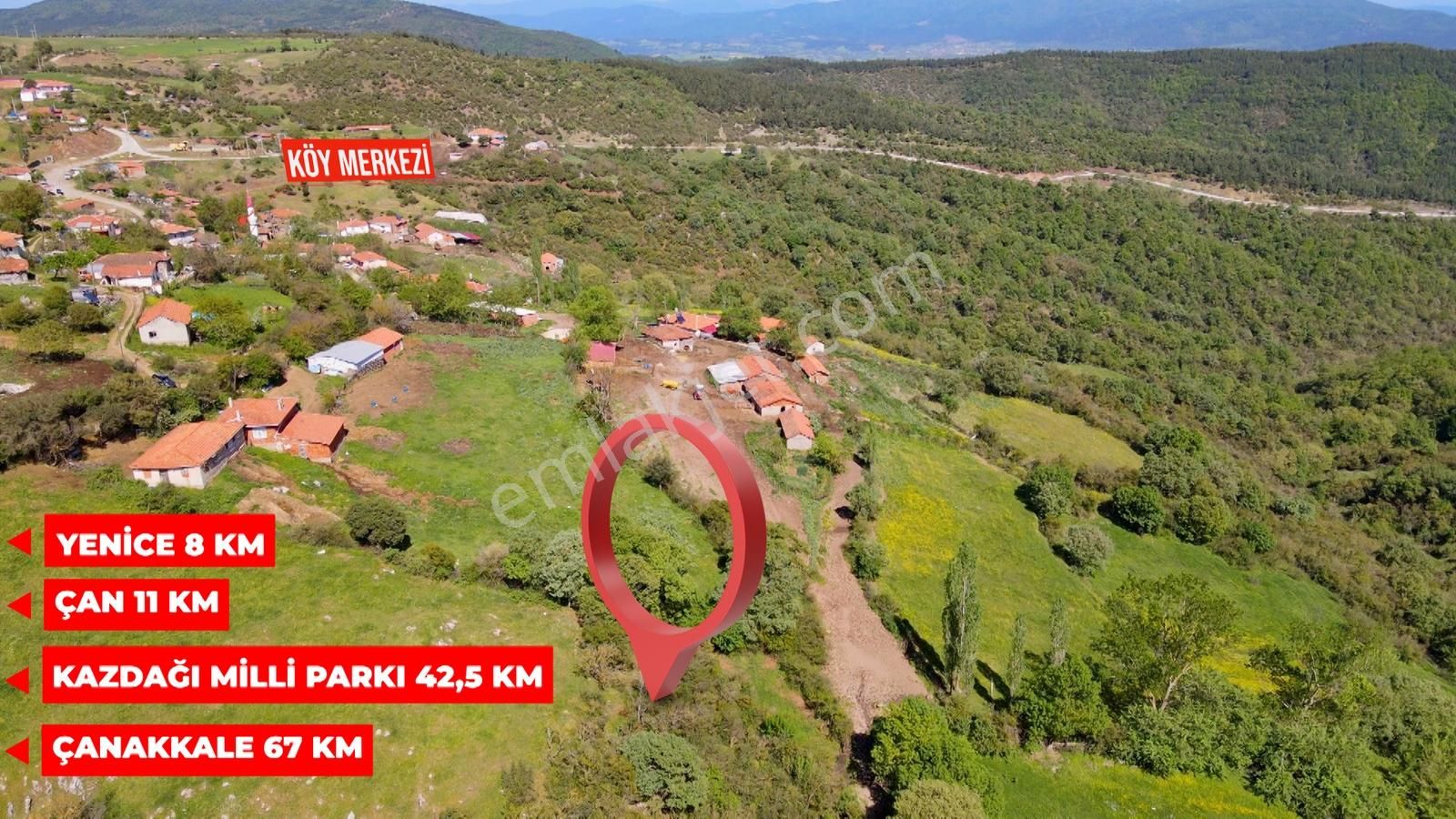 Yenice Yukarıkaraaşık Köyünde 350 M² İmarlı İyi Konumda Arsa - Görsel 11