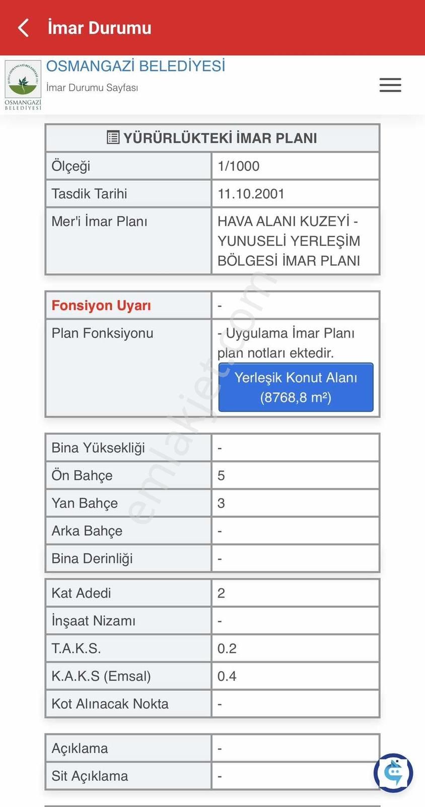 Biens Yunuseli Kanalboyunda Cad. Cephe 550 M² Arsa - Görsel 6