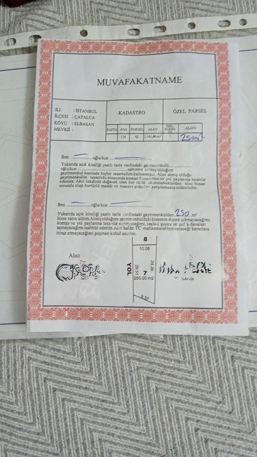 Turyap Hürriyetten Çatalca Elbasanda 250 M2 Satılık Tarla - Görsel 15