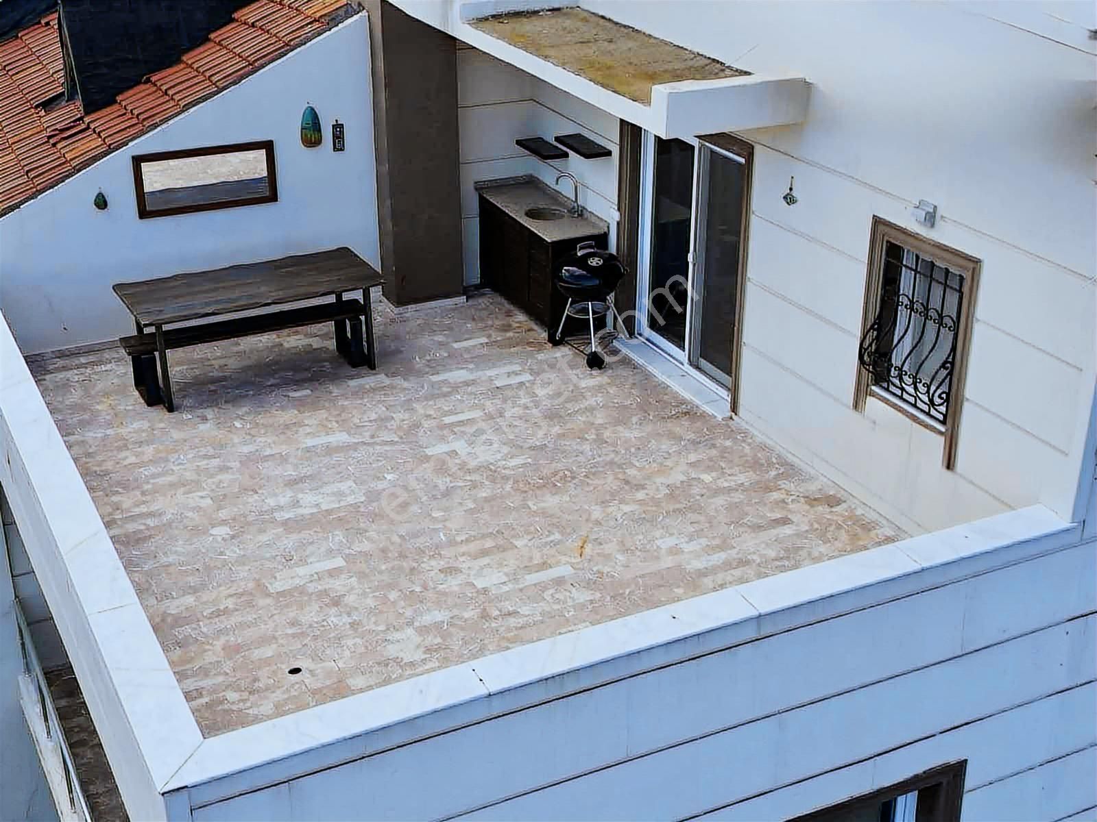 Çeşme Altınyunus Eşyalı Kiralık 4+1 Deniz Manzaralı Teras - Görsel 28