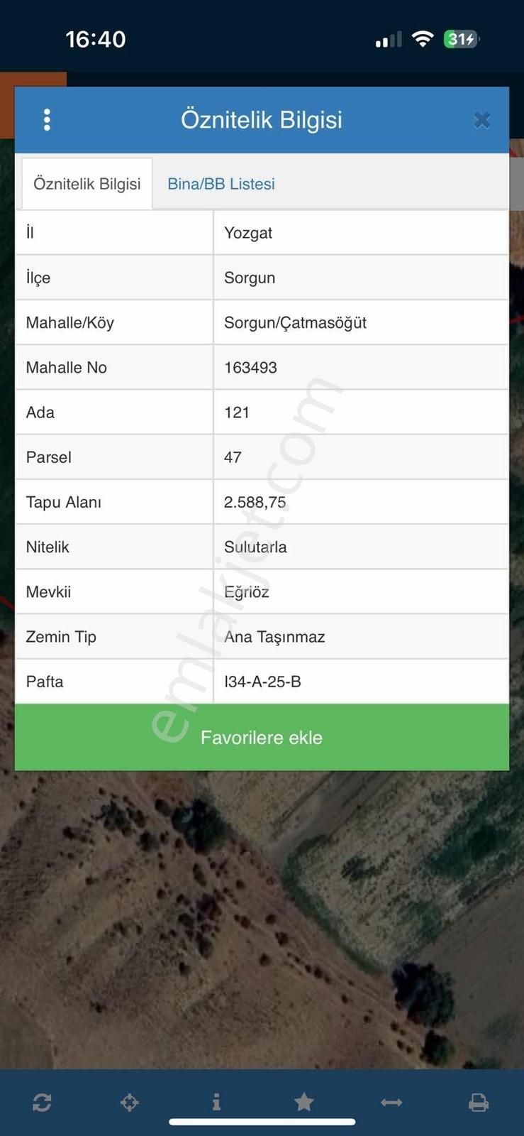 Güngör Emlaktan Çatmasöğüt Köyünde Satılık Tarla