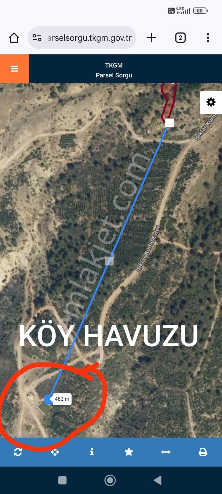 Bölgenin En Uygun Arazisi Yatırımlık 2 Dönüm Tek Tapu Sr250 Takaslı - Görsel 8