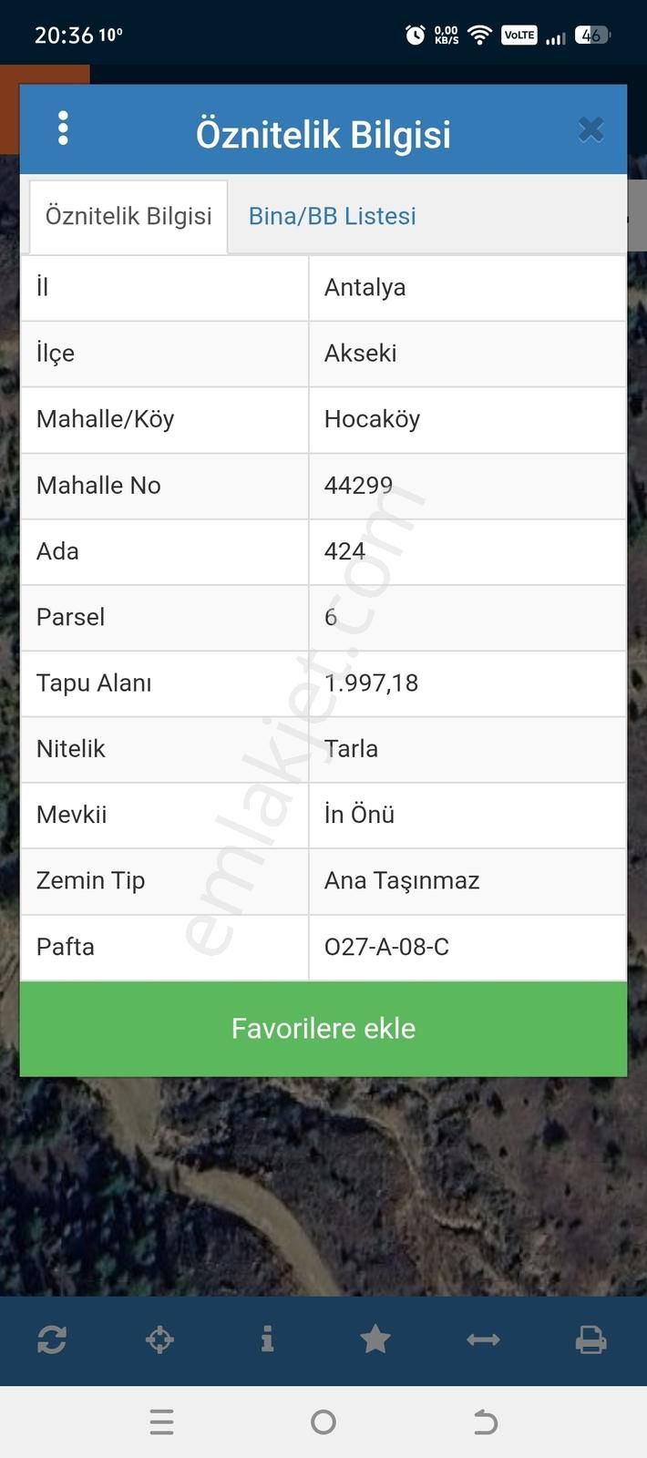 Akseki Hocaköy De Tek Tapu Satılık Bahçe - Görsel 5