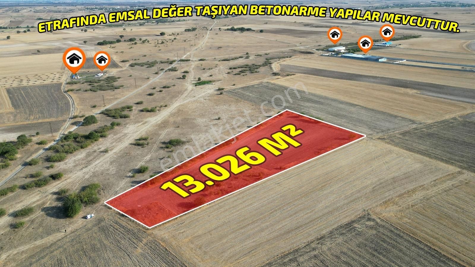 ꧁saray Demirler'de ╣ İmara Sınır Ve Mera Cephe╠ 13.026m² Tarla ꧂ - Görsel 8