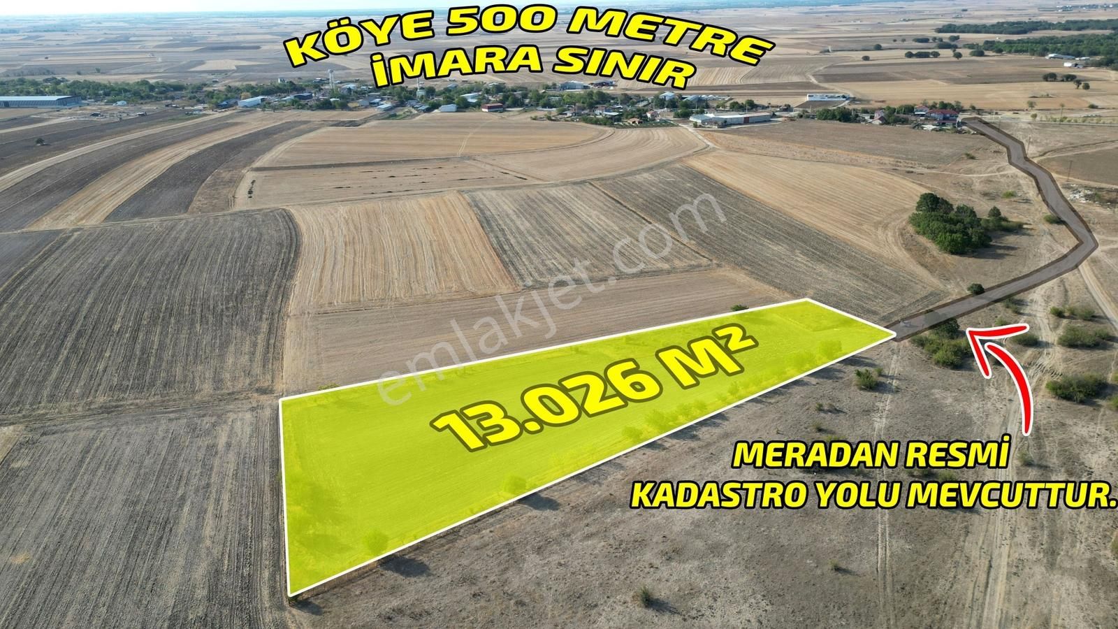 ꧁saray Demirler'de ╣ İmara Sınır Ve Mera Cephe╠ 13.026m² Tarla ꧂ - Görsel 20