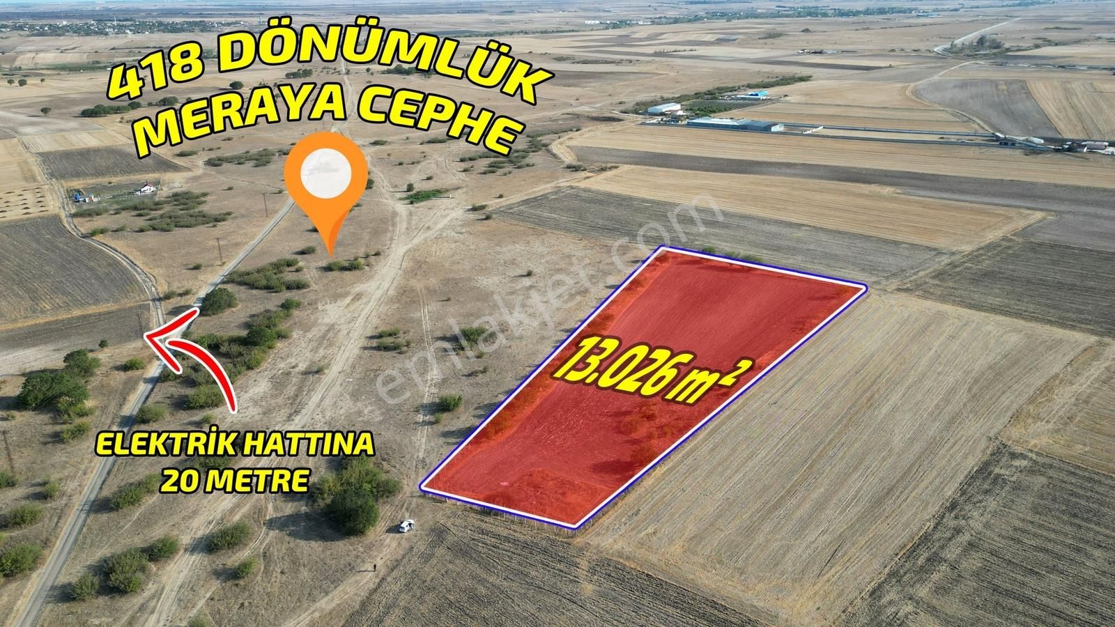 ꧁saray Demirler'de ╣ İmara Sınır Ve Mera Cephe╠ 13.026m² Tarla ꧂ - Görsel 29