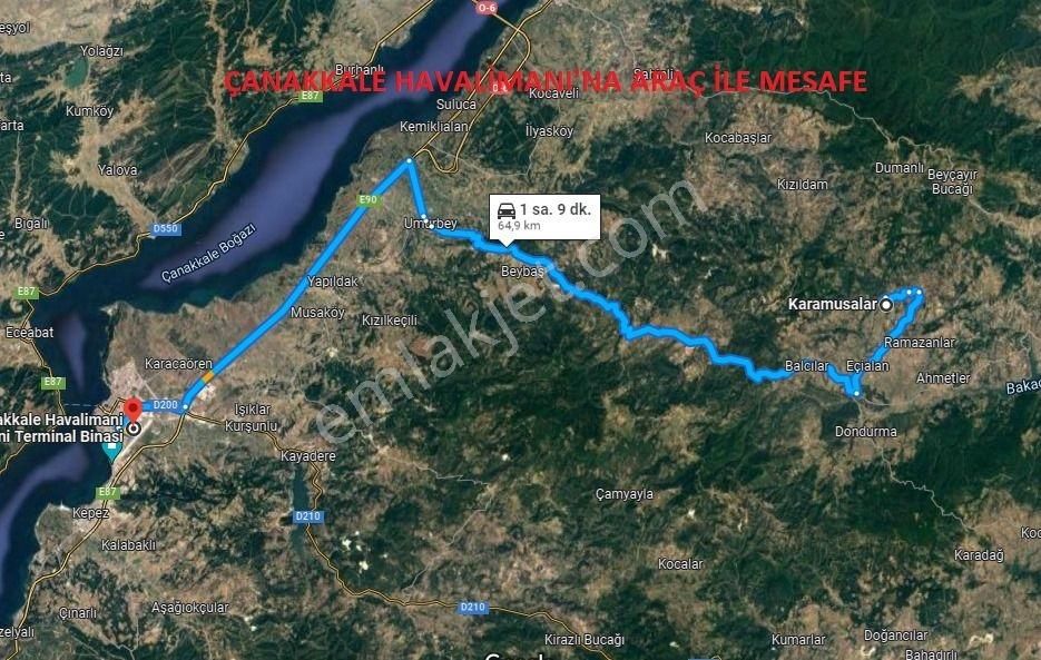 Çanakkale Lapseki Karamusalar Satılık 143 Dönüm Tarla. - Görsel 19