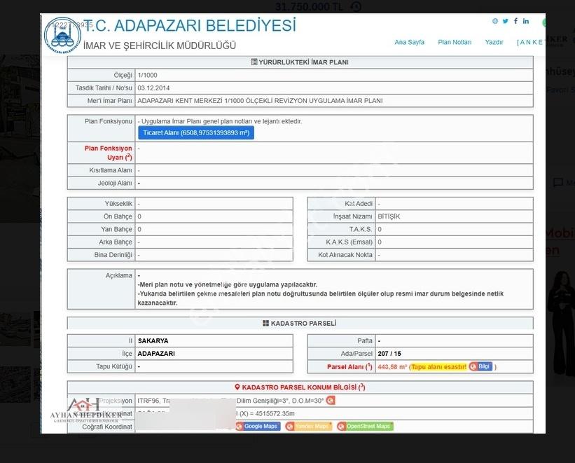 Adapazarının Kalbinde Katlıpazar Ve Orta Garaj Yanı 445m2 Ticari - Görsel 14
