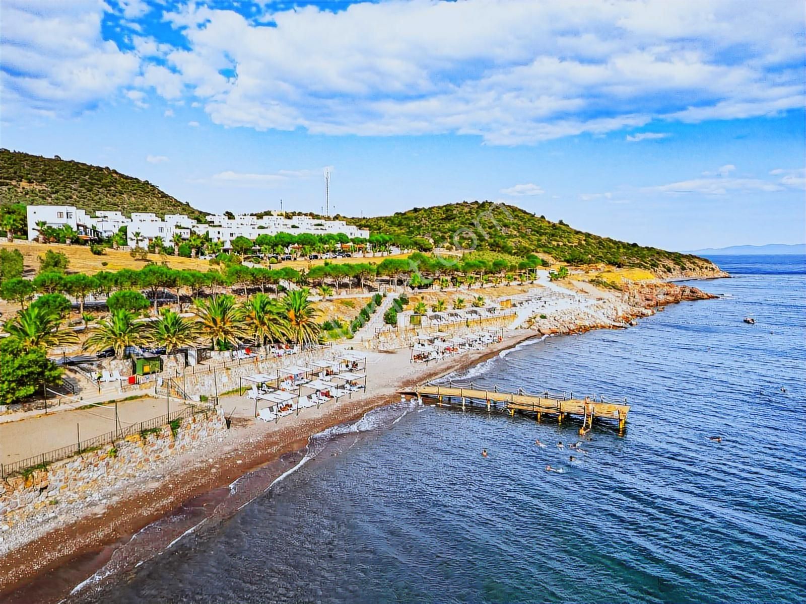 Asos Kocaköy Mevkii Özel Plajlı Tadilatlı 3+1 Tripleks Villa - Görsel 25