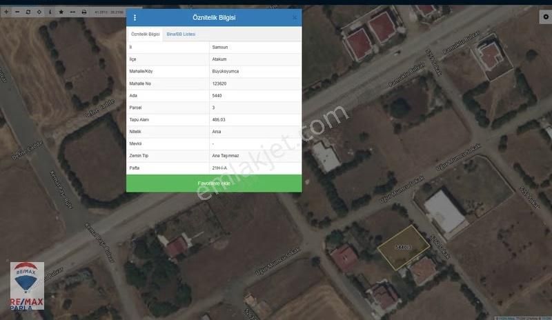 Remax Yasir | Atakum Büyükoyumcada 3 Kat İmarlı Satılık Arsa - Görsel 12