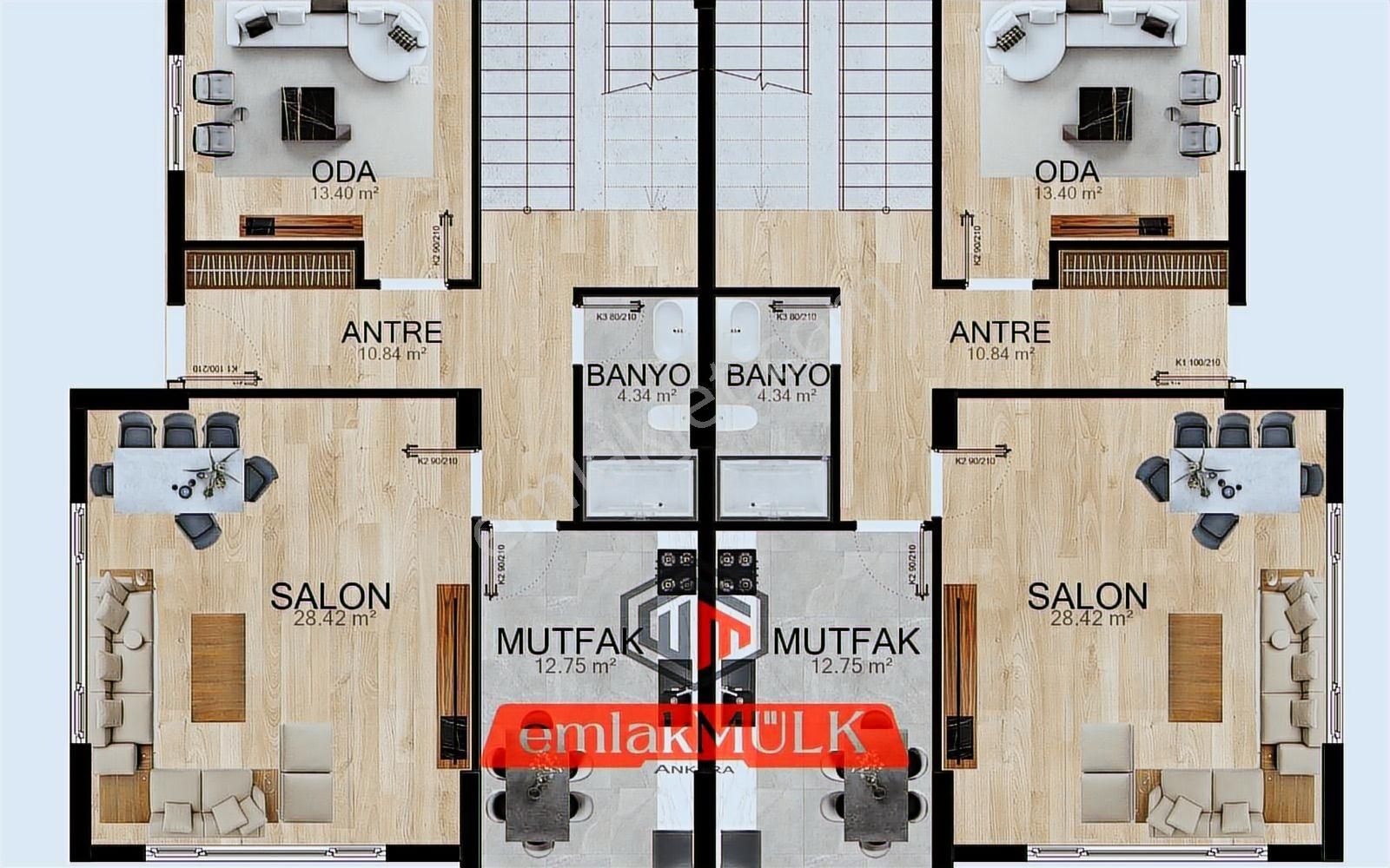 Emlakmülk'ten Geniş Ve Ferah 3+1 Lüks Daireler - Görsel 21