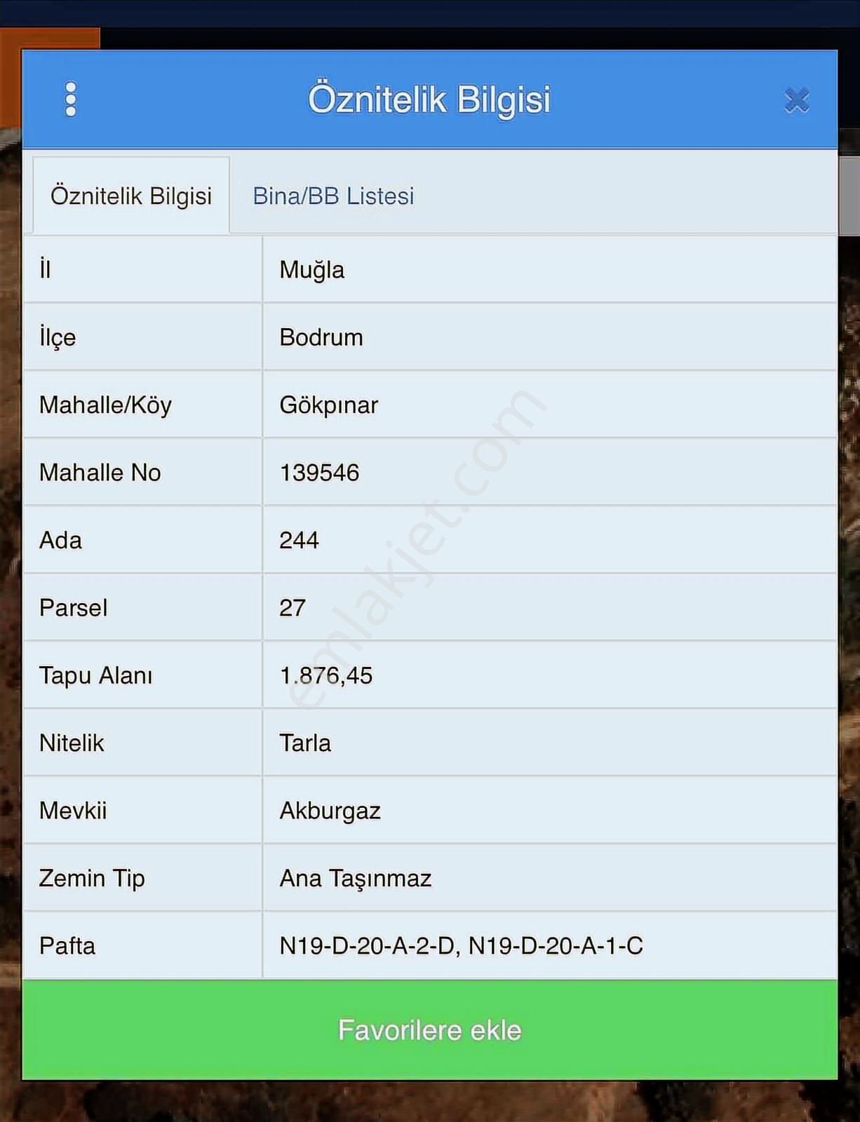 Bodrum Mumcular Gökpınar'da Satılık Tarla - Görsel 3