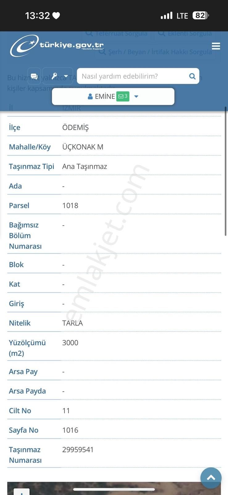 Remax Arma'dan Ödemiş'de Satılık Tarla - Görsel 3