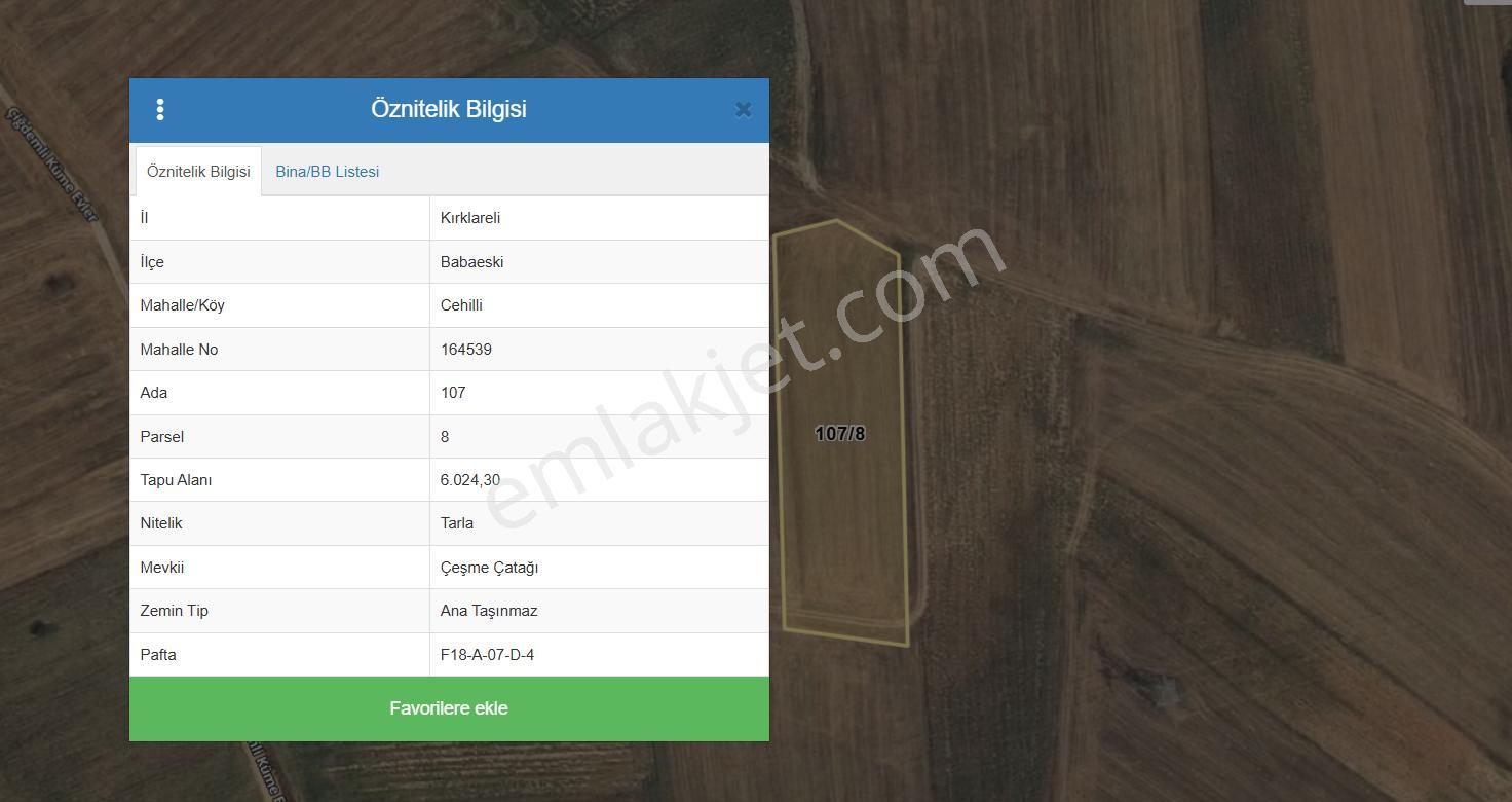 Babaeski Çiğdemlide Hızlıtren Güzergahına İlçe Merkezine Yakın Gelecek Vaad Eden Tarla - Görsel 4