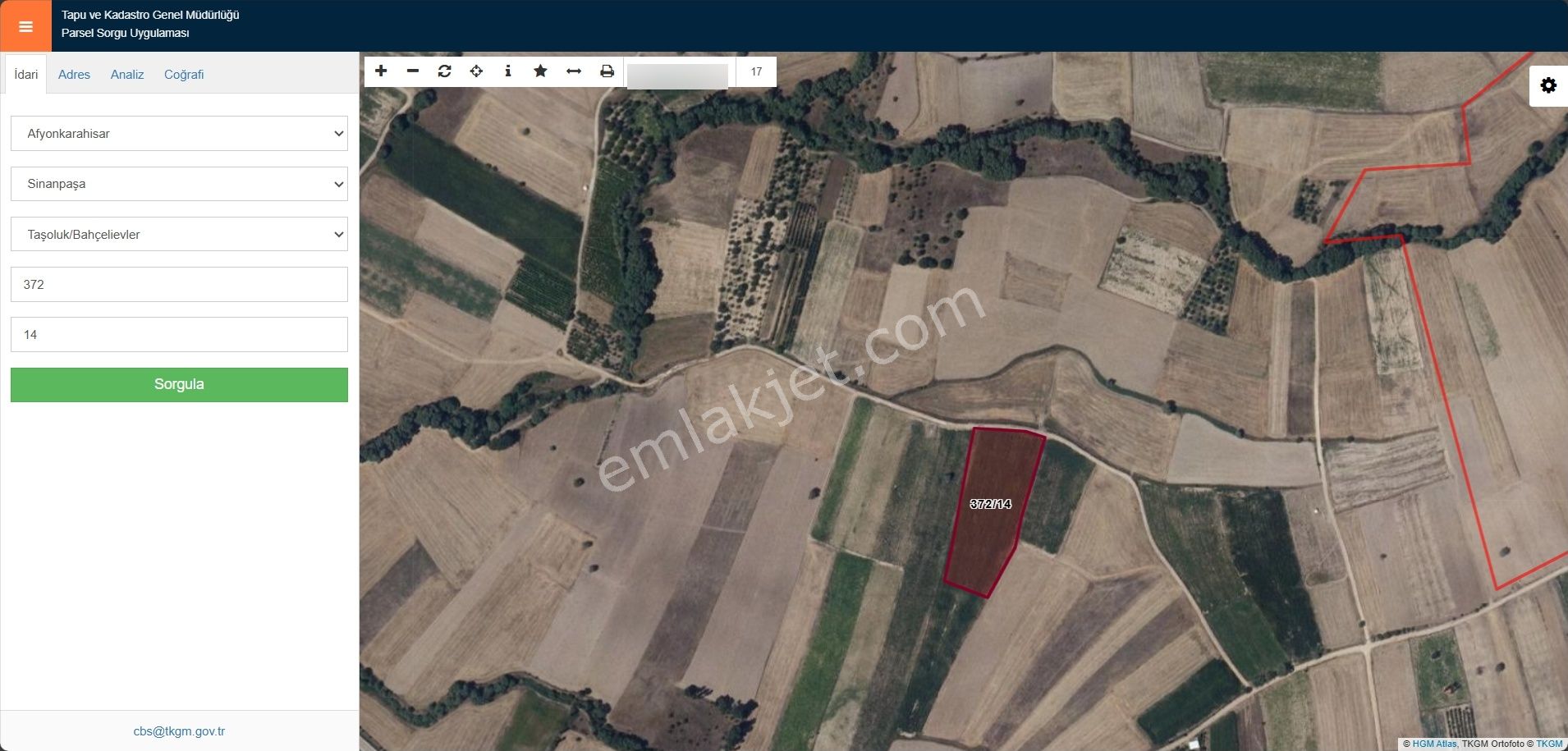 Taşolukta Satılık Verimli Tarla