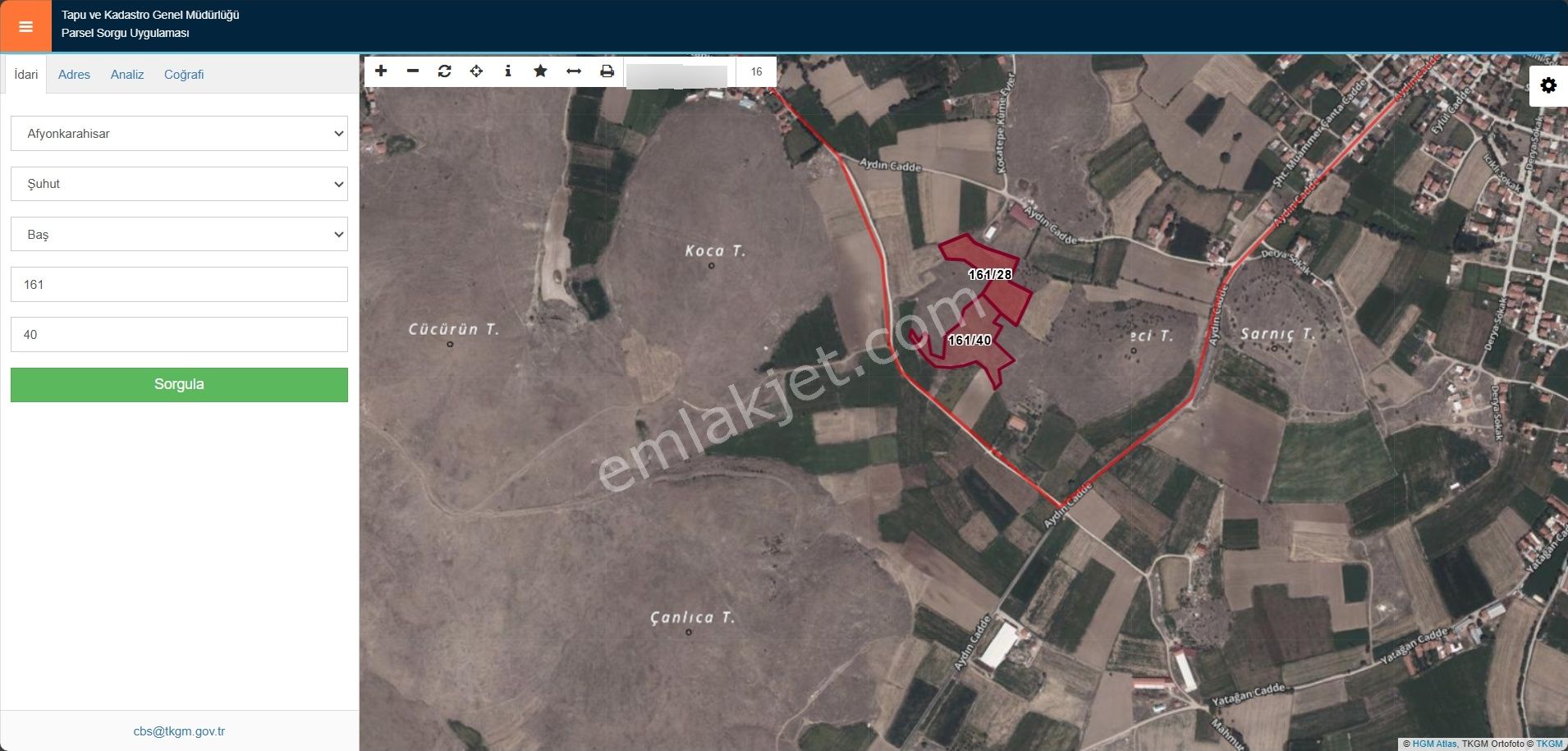 Şuhut Baş Da Satılık 12534 M2 Arazi Satılıktır - Görsel 3