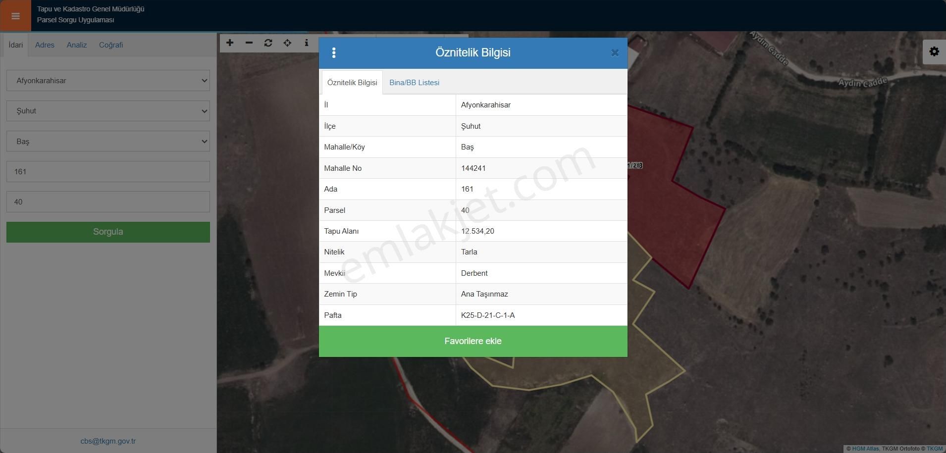 Şuhut Baş Da Satılık 12534 M2 Arazi Satılıktır - Görsel 2