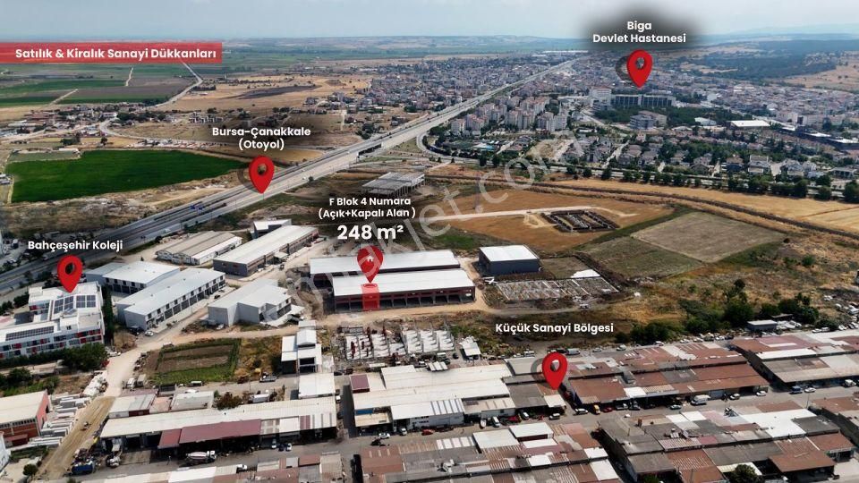 Biga Sanayi Bölgesi F Blok 4 No’lu Kiralık İş Yeri