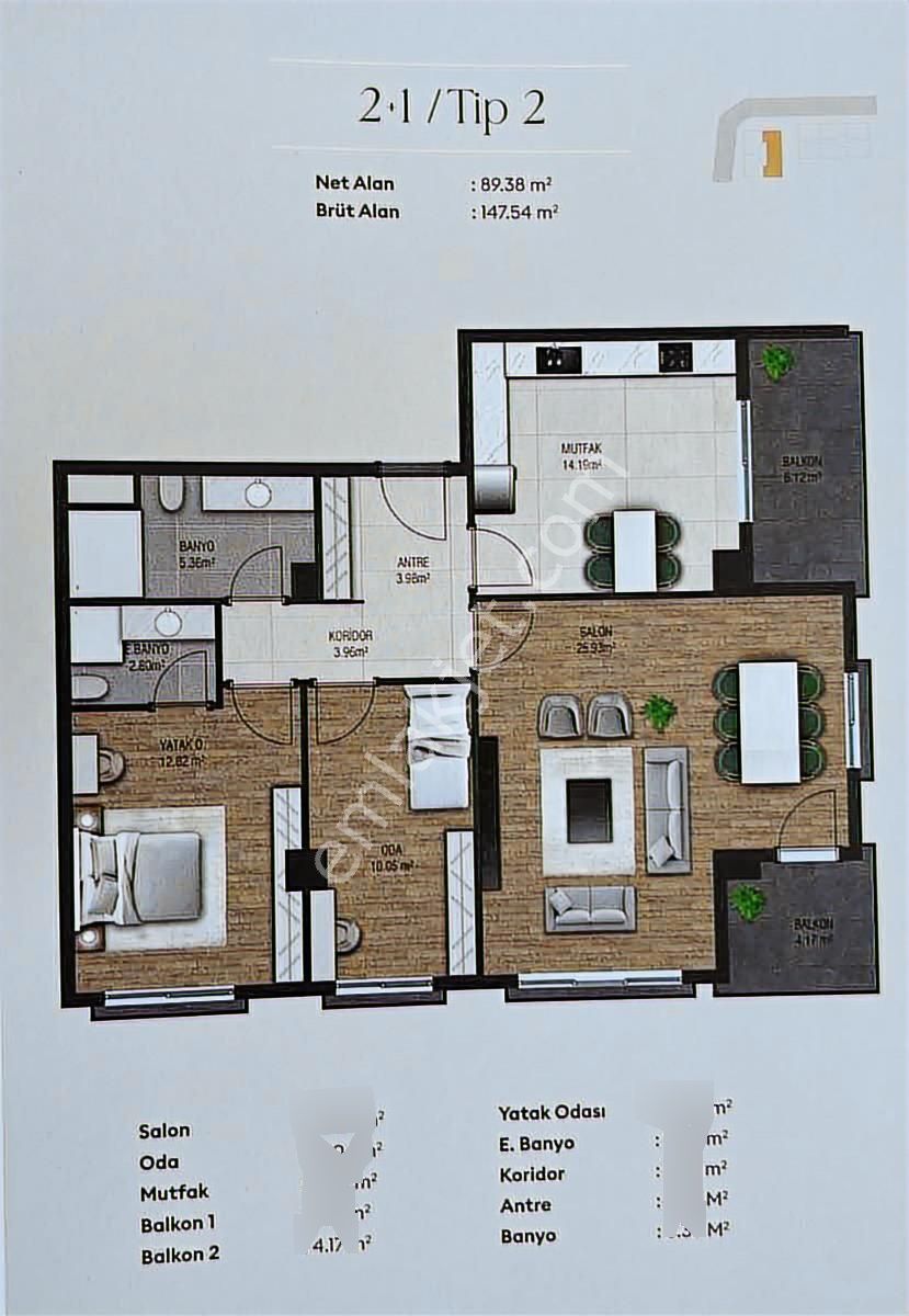Beylikdüzü Kavaklı Garden Sea Sitesinde 2+1 Satılık Daire - Görsel 12