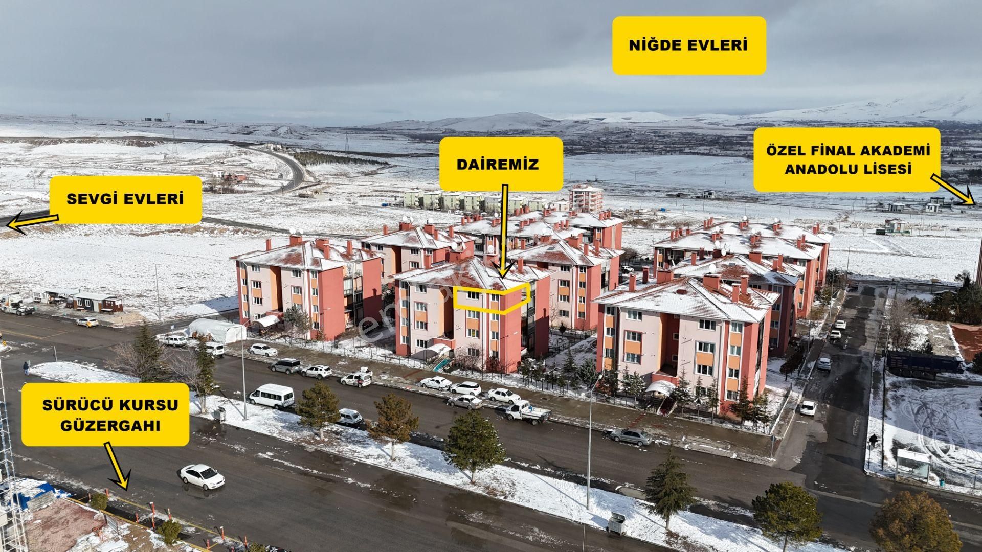 E.gökal Niğde Evleri ! 2+1 Amerikan Mutfak Mükemmel Konum Daire - Görsel 2