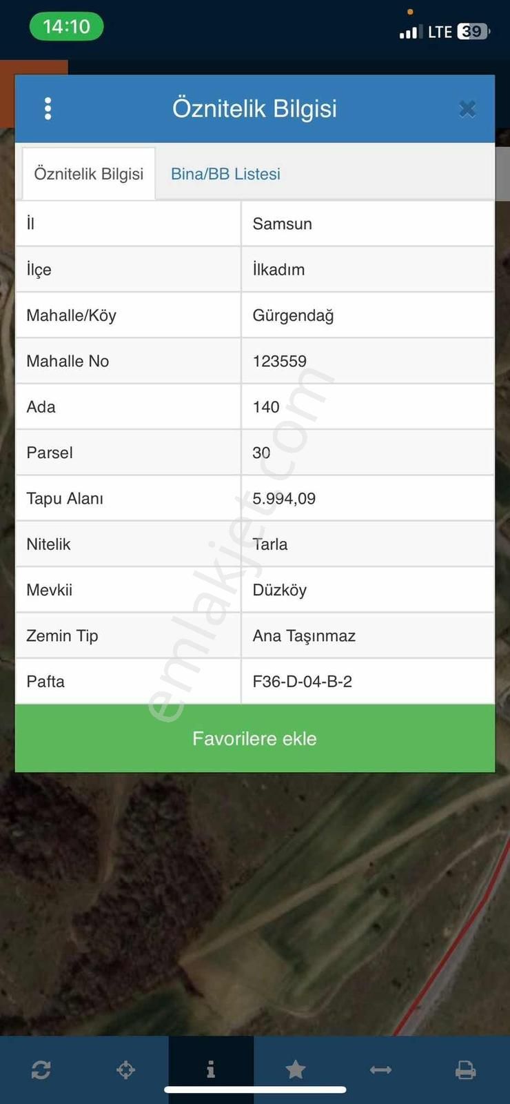 Samsun Gürgendağ'da Yaşam Alanlı Yatırımlık Tarla - Görsel 2