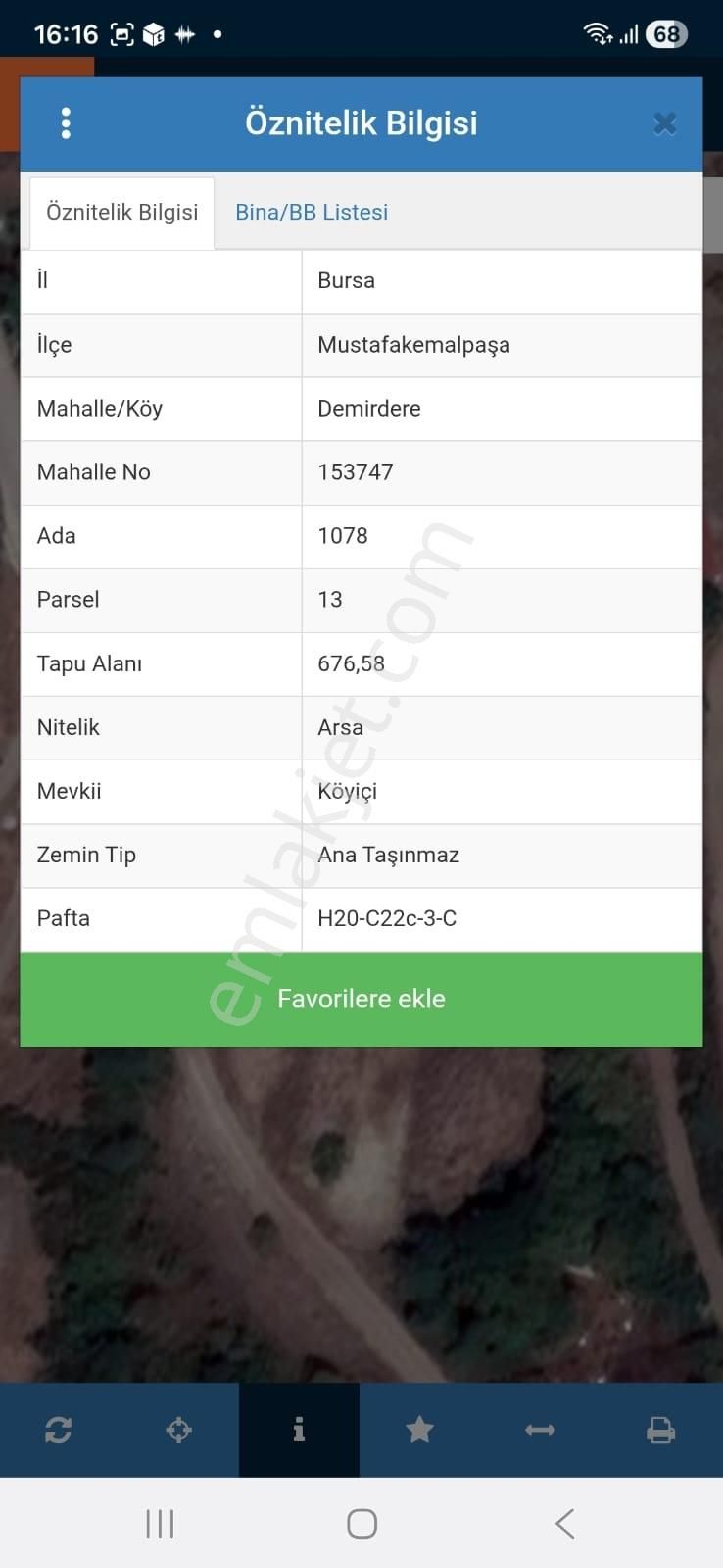 İnceoğlundan Demirdere'de 2 Adet 676m2 Ve 654m2 Satılık Arsa