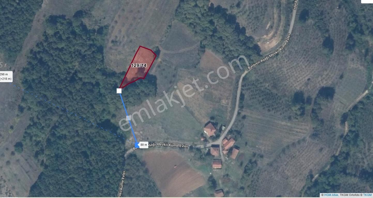 Kocaeli İzmit Balören 1.315 M2 Yollu %5 İmarlı Satılık Arsa - Görsel 4