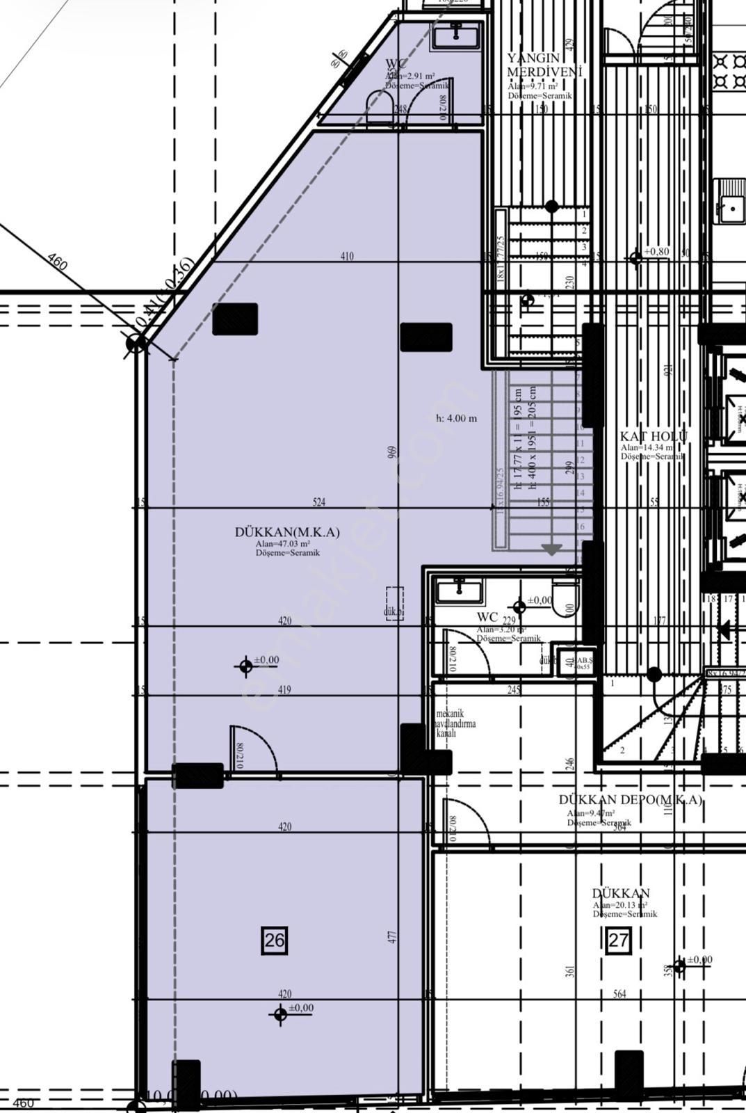 Merdivenköy'de İç Kullanım 75m2 Ön Kullanım 20m2 Bacalı Dükkan - Görsel 18