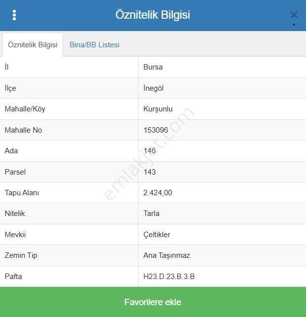 Ulucan'dan İnegöl Kurşunlu Mahallesinde Satılık Tarla - Görsel 2