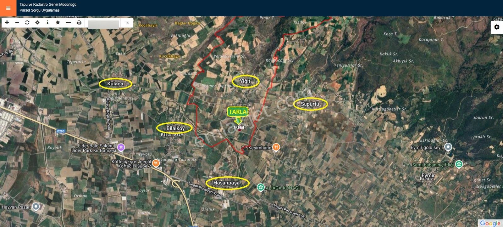 Ulucan'dan İnegöl Yiğitköyde Satılık Mükemmel Tarla - Görsel 8