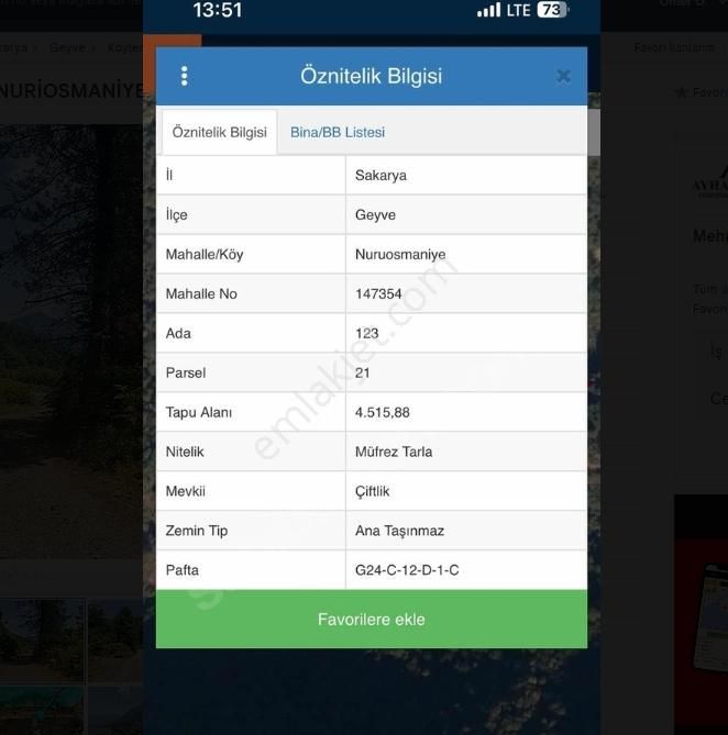 Geyvenin En Güzelyeri Nuriosmaniyede 18dönüm Harika Konumda Tarl - Görsel 9